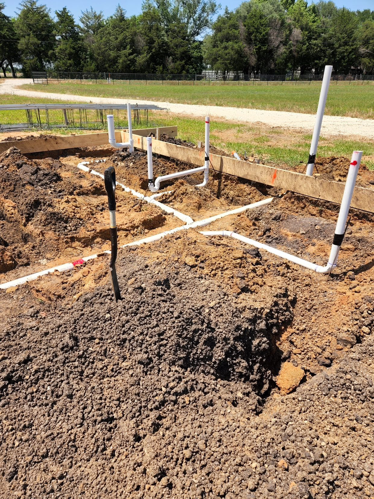 Ground piping installation